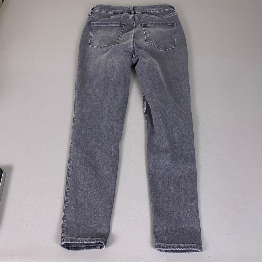 Old Navy Rockstar Jeans Size 10 Super Skinny Extra High-Rise Gray 360 Stretch - Picture 10 of 11